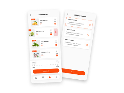 Grocery Shopping Mobile App UI/UX Design android app app app design application e commerce app ecommerce food food app design grocery grocery store ios app design mobile app product design shopping ui uiux uiux design user experience user interface ux