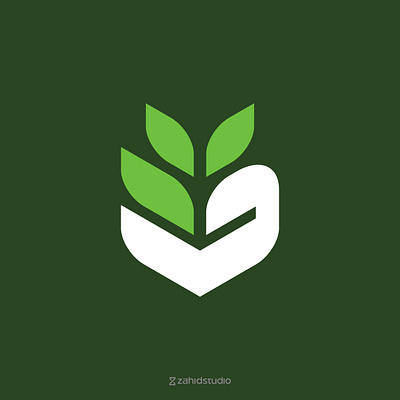 Garden Logo, Hand + Plant design environtment g garden logo hand leaf leaves letter logo logo design logomark mark monogram nature nature logo organic plant replanting tree