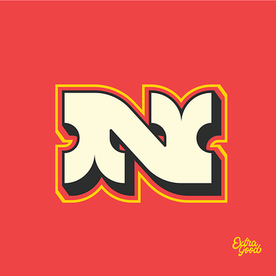 No brand branding design graphic design icon illustration letter lettering logo n vector