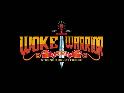 WOKE WARRIOR branding graphic design logo