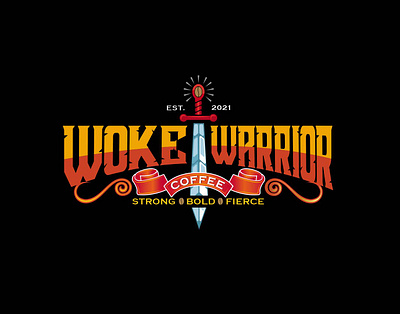 WOKE WARRIOR branding graphic design logo