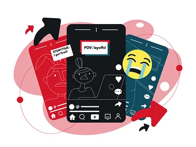 Viral TikTok Layoff Videos: what you need to know - article article illustration illustration it blog lay offs layoff tech blog tik tok tiktok