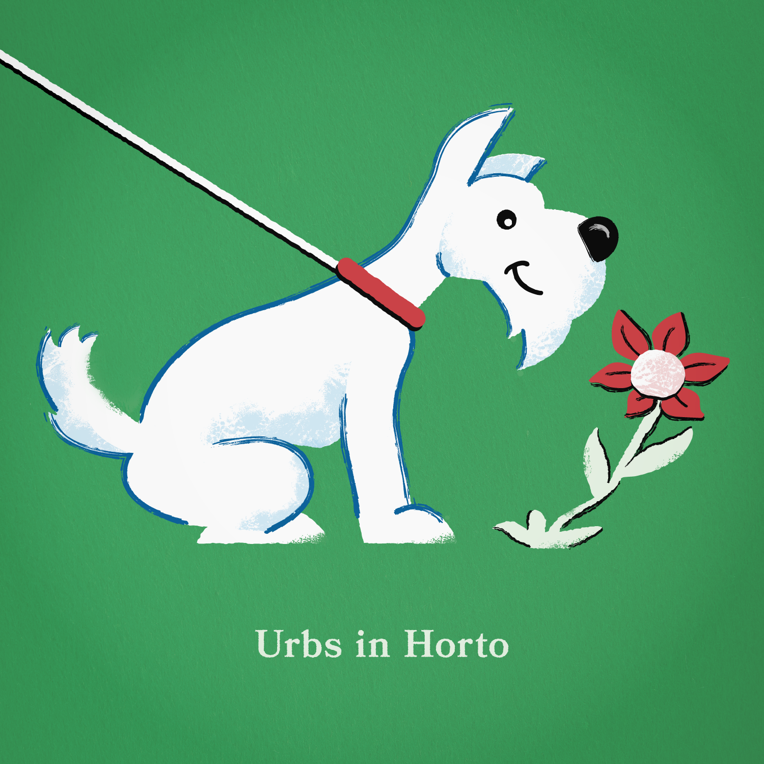 Chicago, City in a Garden animals chicago cute dogs dogwalking flowers gardening grass greenery illinois illustration latin phrase midwest motto nature parks pets plants terriers wildlife