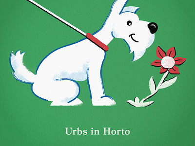 Chicago, City in a Garden animals chicago cute dogs dogwalking flowers gardening grass greenery illinois illustration latin phrase midwest motto nature parks pets plants terriers wildlife