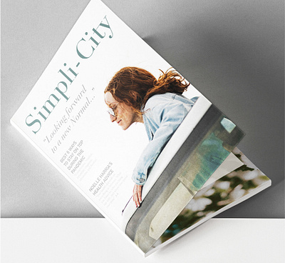 Simplicity Magazine layout and composition publication design