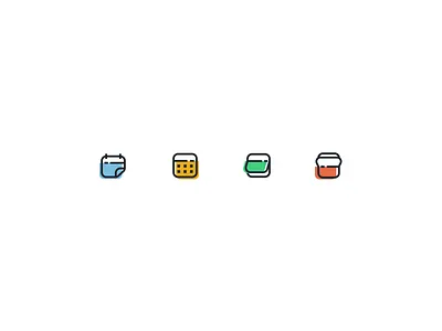 Calendar icons - Exploration calendar colorful desktop exploration icon illustration mobile playful ui design userinterface