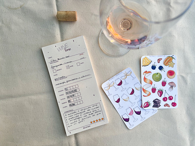 Wine Time Notepad design graphic design minimalist design notepad product design stationery wine tasting wine time