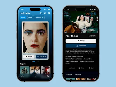 TV App Mobile App Design graphic design ui