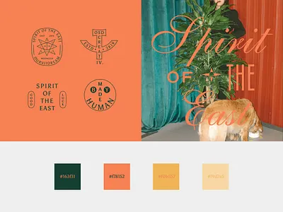 Typography Design Exploration - Spirit of the East adventure badge branding design graphic design illustration logo minimalist design type exploration typography vintage