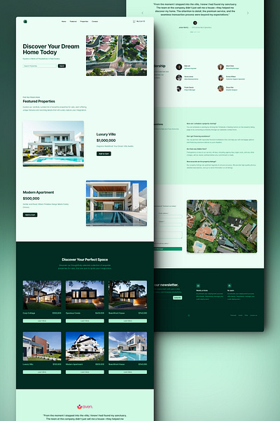 Properta - Real Estate HTML Landing Page Template bootstrap css html html template landing page light green real estate