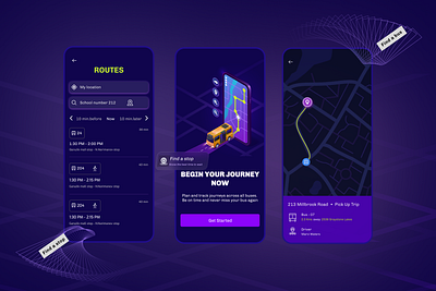 Track your journey bus tracking destination ui