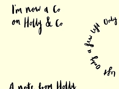 Various handlettered assets for Holly & Co calligraphy graphic design handlettering illustration typography