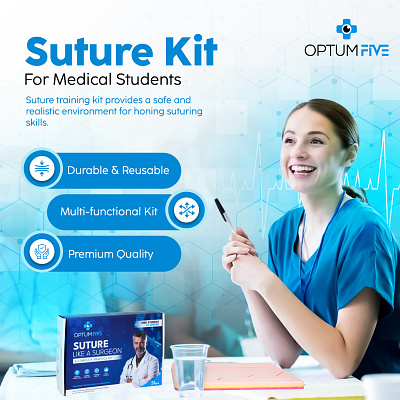 Amazon listing image design | Suture Kit a content amazon listing amazon listing images branding ebc graphic design listing images product editing