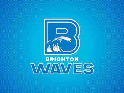 Brighton Waves b logo branding brighton england football graphic design logo united kingdom wave