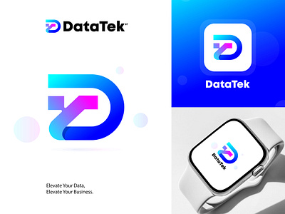 DataTek ai app branding colorful logo creative logo data gradient logo letter lettermark logo logos modern logo software tech tech logo technology technology logo ui web website