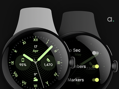 Analog PRO: WFF Update amoled watch faces amoledwatchfaces analog android wear app design pixel watch watch face format wear os wearable