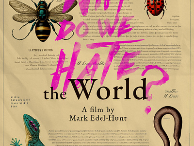 Why do we Hate the World? Film artwork ai artwork conceptual film artwork key art midjourney typography