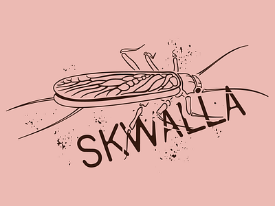 Skwalla digital art fish fishing graphic design illustration