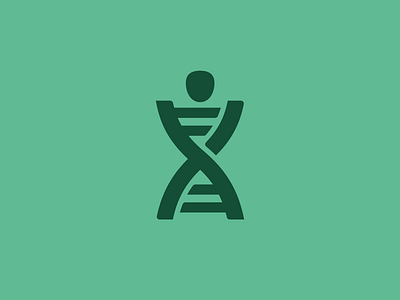Human DNA branding dna graphic design hourglass human letter logo man science x