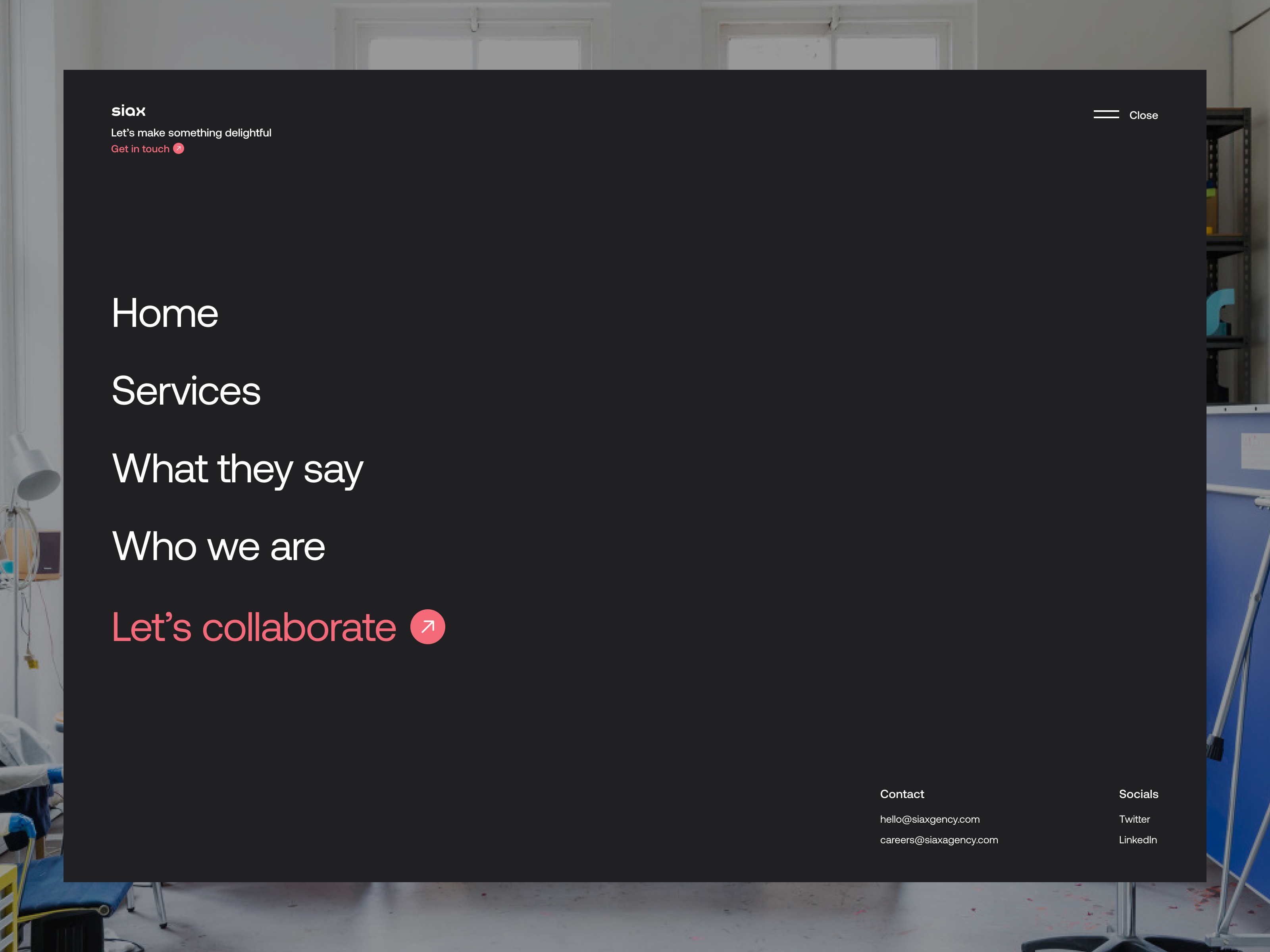menu animation branding interaction landing landing page menu animation ui web