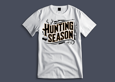 Hunting T-shirt Design branding design graphic design illustration logo logo design t shirt design typography design vector