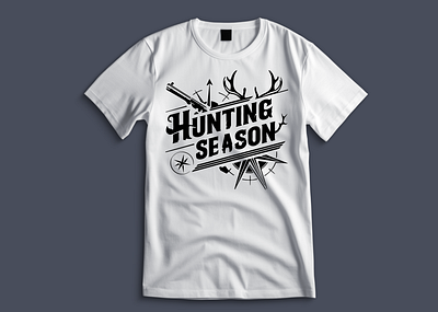 Hunting T-shirt Design branding design graphic design illustration logo logo design t shirt design typography design vector