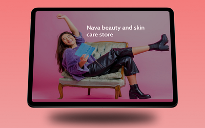 An online websites store that sells skin care products design graphic design ui ux web website