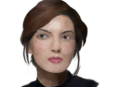 Najwa Shihab Illustration art digital drawing indonesia najwashihab semirealis sketch