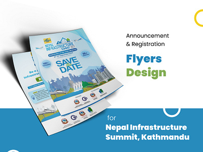 Flyer Design for Nepal Infrastructure Summit 2022 flyer design graphic design kumarchandan design nepal infrastructure summit nis 2022