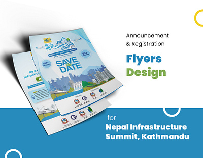Flyer Design for Nepal Infrastructure Summit 2022 flyer design graphic design kumarchandan design nepal infrastructure summit nis 2022