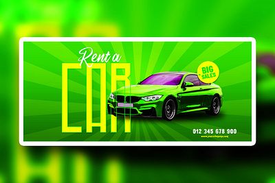Social media promotional ads banner PSD templates background branding car creative design media photoshop rent sales