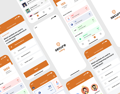 Secure Coding App adobe design iphone mob mobile app ui uiux ux