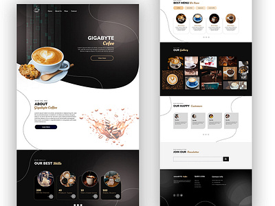 Gigabyte Coffee cofee shop web design coffeeshop website elementor figma design modern website reseaurent website responsive website restaurant webdesign ui ux web web design inspiration web site design webdesign webdesign 2024 webdesign trends 2024 website website design website design trends wordpress