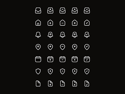 Icon Variants 🛡️ icon icon pack icon set iconography icons minimal saas ui