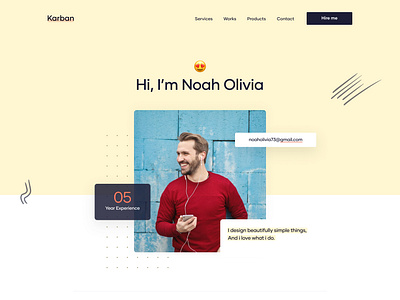 Portfolio Website Design agency branding clean design design homepage illustration landing page minimal personal portfolio portfolio portfolio design portfolio page portfolio site portfolio website typography ui ux web web design website