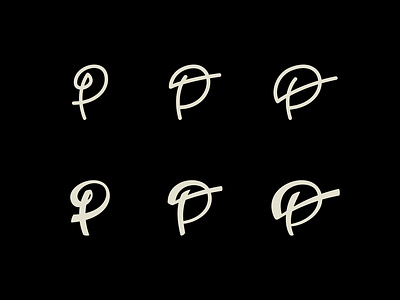 Script "P" Concepts branding concepts icon identity letter logo mark p progress script