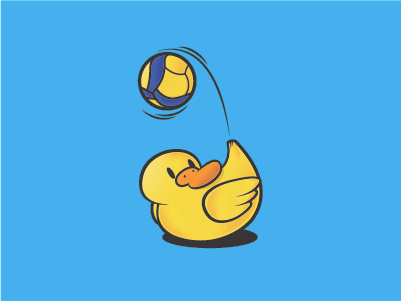 Volleyball Duck Design graphic design illustration