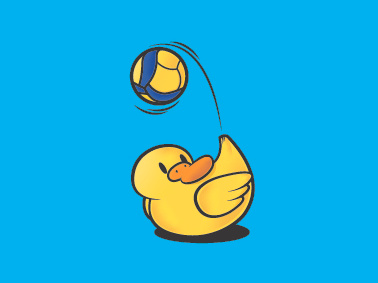 Volleyball Duck Design graphic design illustration