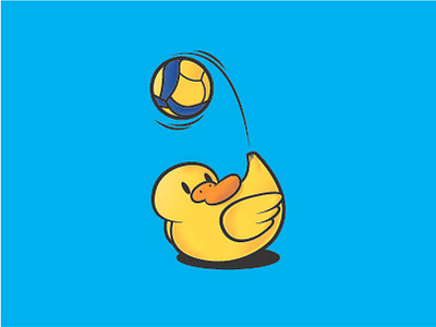 Volleyball Duck Design graphic design illustration