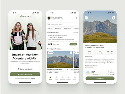 mendaqi - Hiking Guide Mobile Apps adventure camp camping climbing destination guide hike hiking hiking apps mobile mobile apps mountain outdoor sport sports tracking travel travelling trip vacation