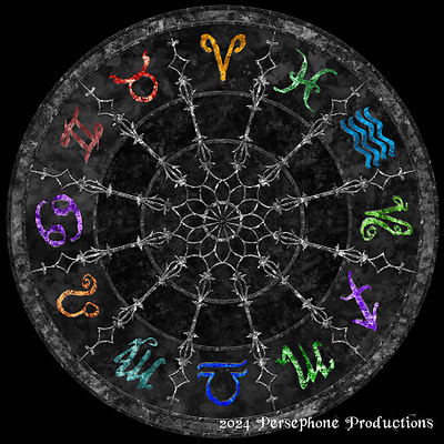 Zodiac Wheel astrology graphic art graphic design illustration star signs zodiac signs