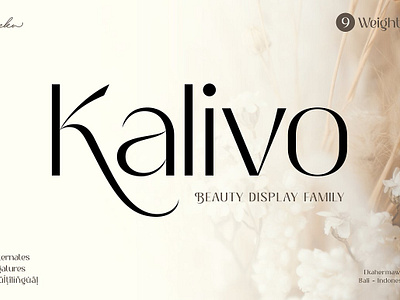 Kalivo - Beauty Display Font branding font branding fonts design design font display font display sans display typeface family font font logo logo font logotype magazine font modern modern design modern display modern font modern sans serif poster