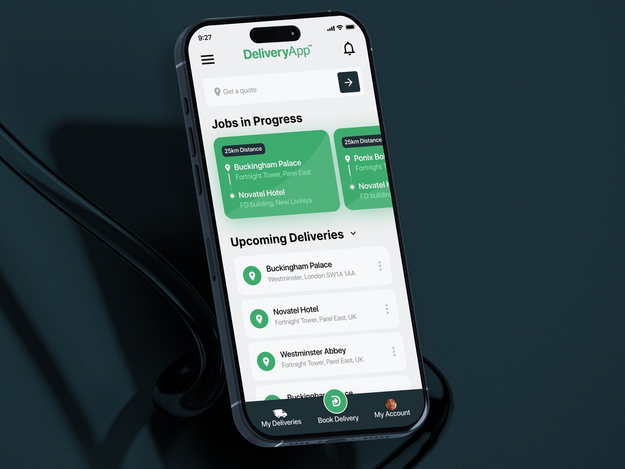 delivery app design app clean design illustration ui ux