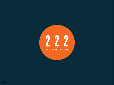 222 SARATOGA branding logo