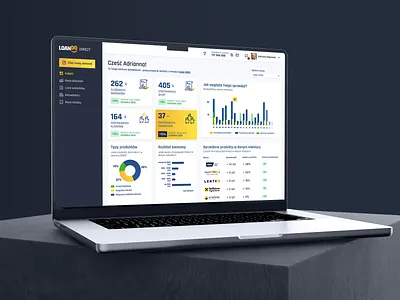 ⬛🟨 Loando Direct: Agents Panel dashboard design loando mockup ui web