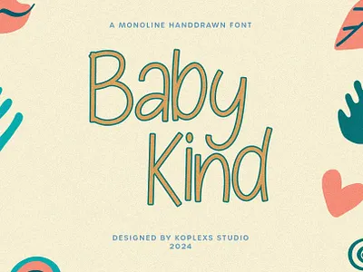 Baby Kind - Handwritten Font baby kind handwritten font display font fonts handwritten playfull typeface