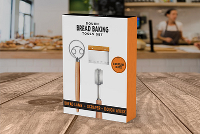Bread baking box packaging design box design graphic designer label label design packaging design product design