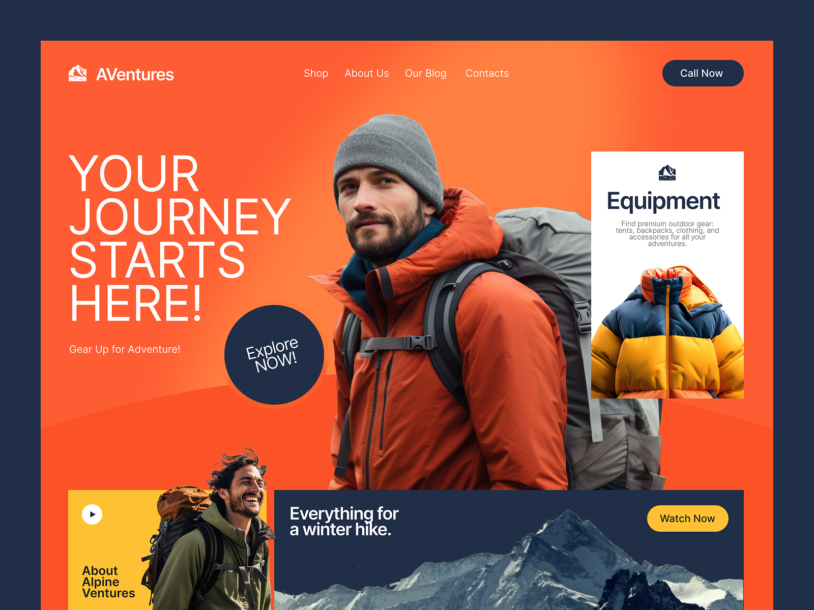 Alpine Ventures Online Store by Stanislav Rybak on Dribbble 