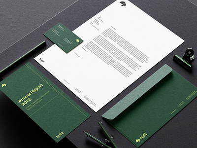 hae x SUSE Branding (03) brand identity branding color company branding company stationery green branding hae hae design leaflet logo stationery letterhead tech