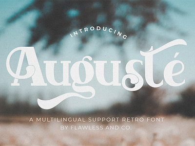 Auguste alphabet asymbol boho font branding font canva font cricut font design font graphic logo font modern retro serif font procreate font retro sans serif style text type typeface typography vintage